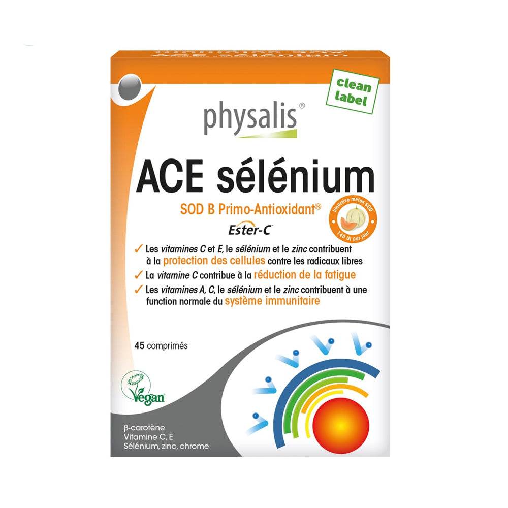 Physalis Ace Sélénium 45 Comprimés Physalis Ace Sélénium 45 Comprimés