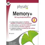 Physalis Memory+ 100mg 30 Capsules Ginkgo DHA Mémoire Concentration Cerveau