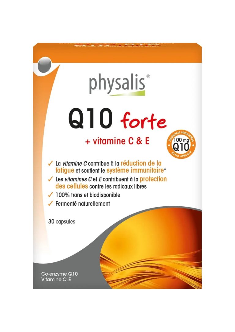 Physalis Q10 Forte 30 Gélules Coenzyme Q10 Vit C & E Énergie Cellulaire