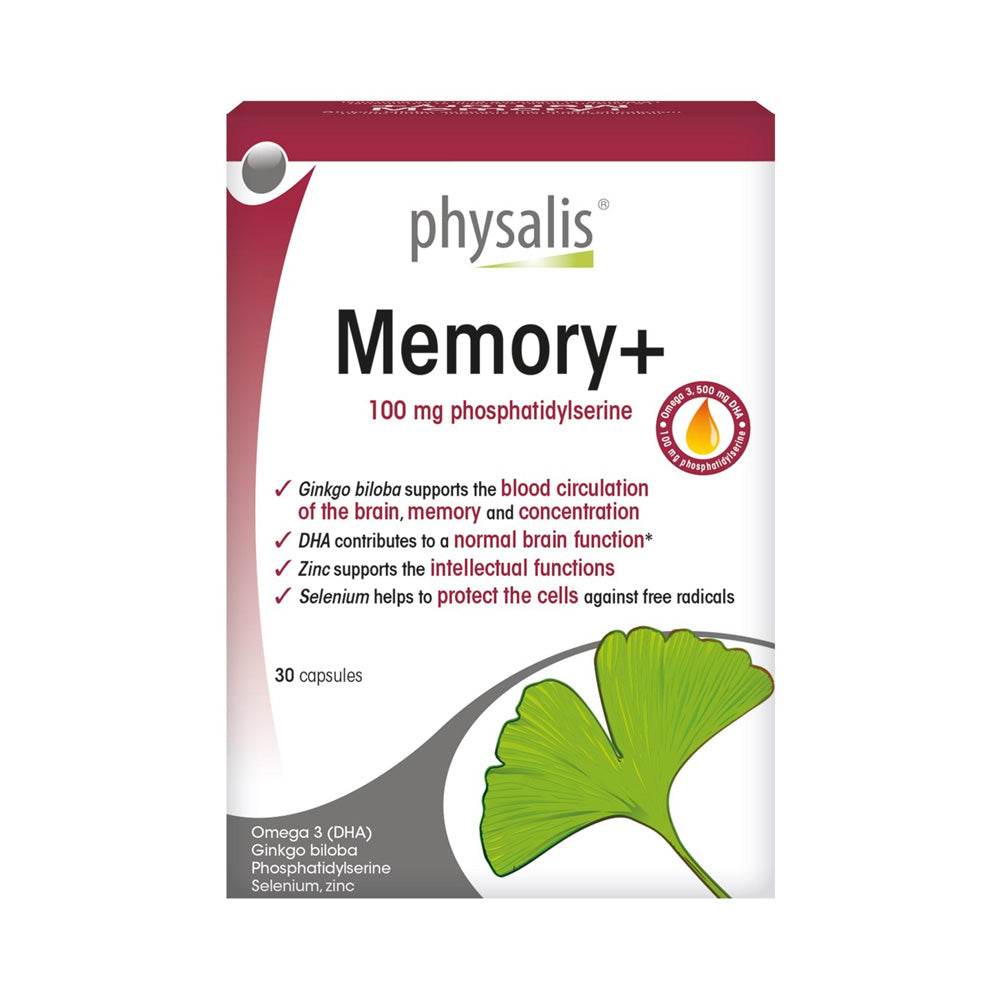Physalis Memory+ 100mg 30 Capsules Physalis Memory+ 100mg 30 Capsules