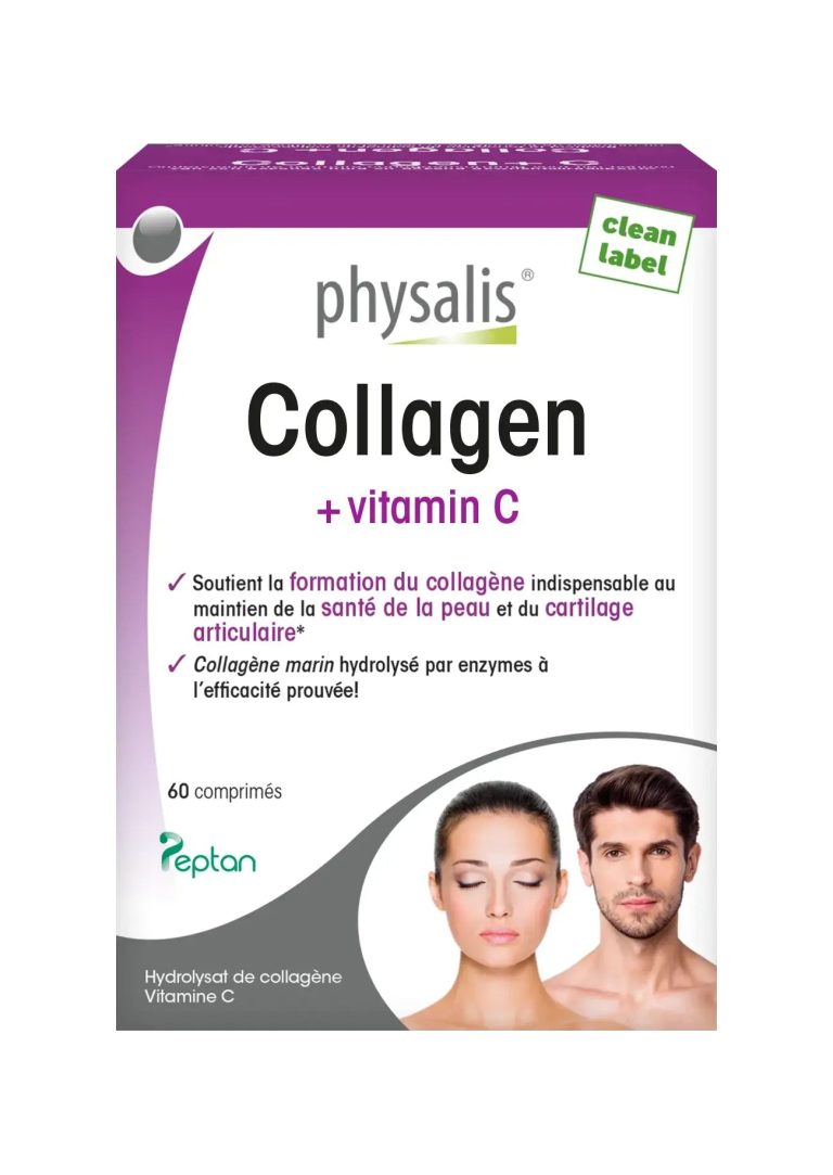 Physalis Collagen + C 60 Comprimés Peau Cartilage Articulations Bio