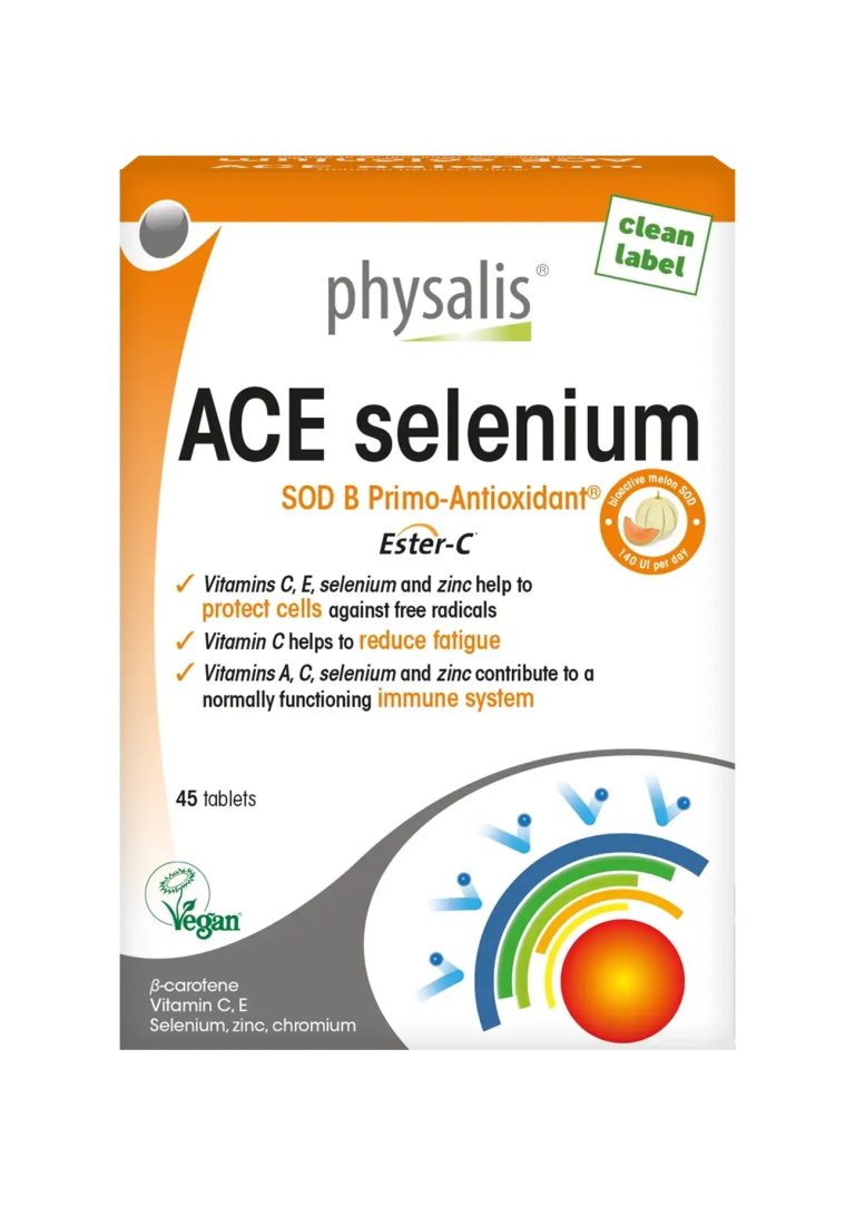 Physalis Ace Sélénium 45 Comprimés Antioxydant Vitamines Immunité