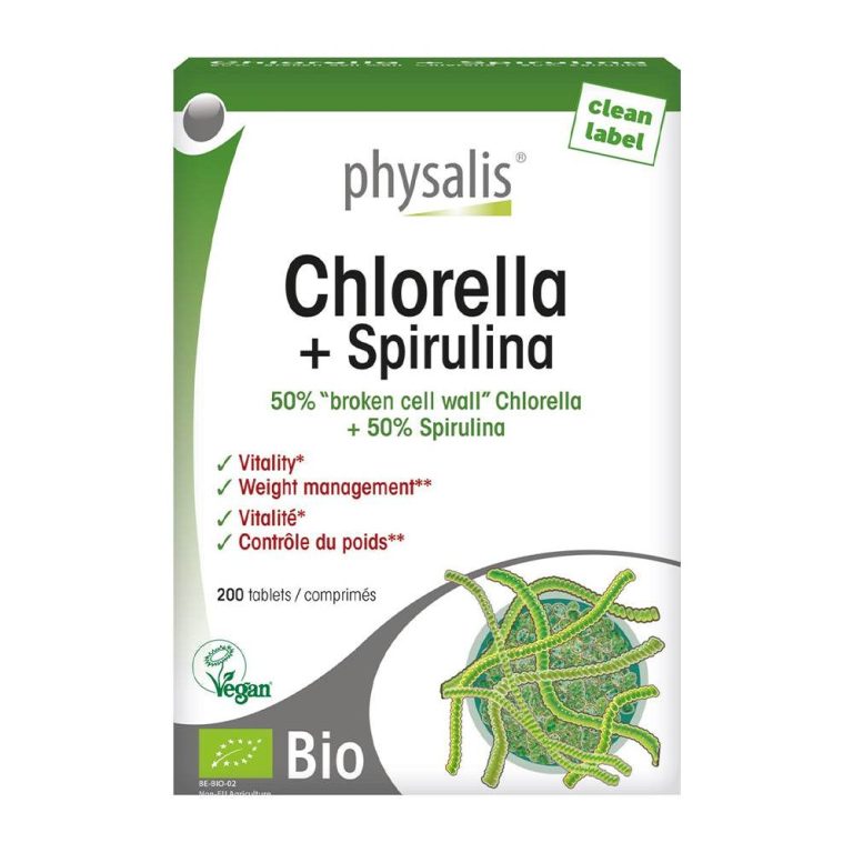 Physalis Chlorella + Spirulina 200 Comprimés