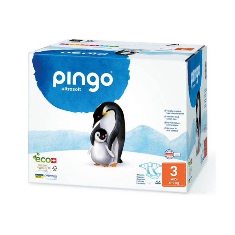 Pingo Couches Écologique Jetables Midi Taille 3 4-9kg