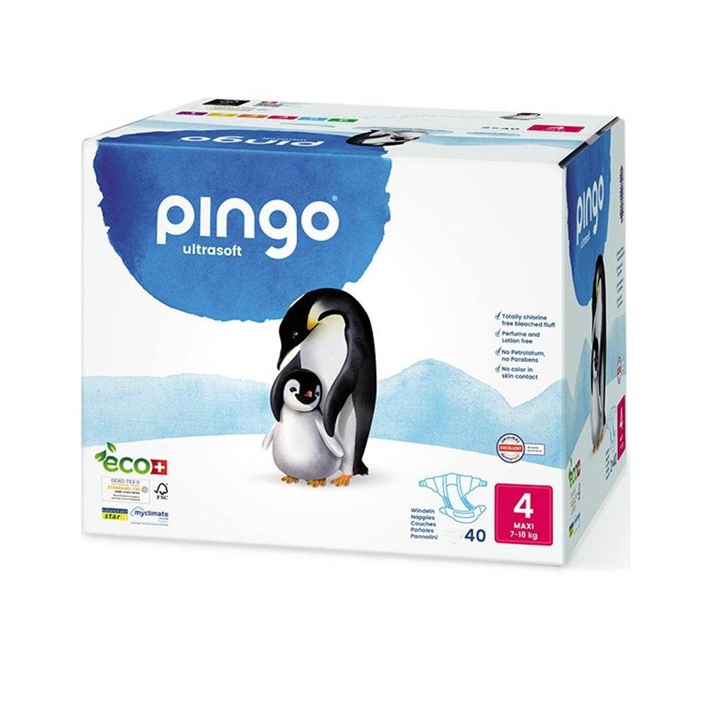 Pingo Couches Écologique Jetables Maxi Taille 4 7-18kg Pingo Couches Écologique Jetables Maxi Taille 4 7-18kg
