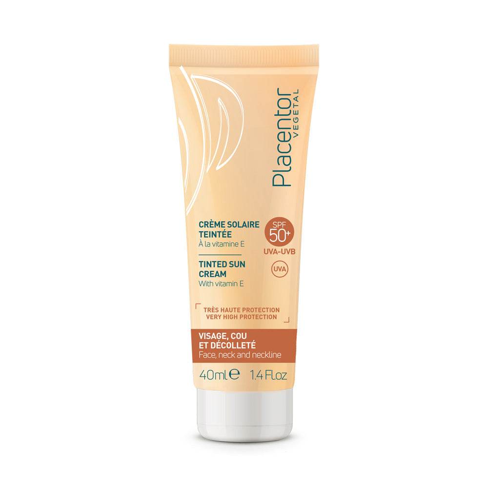 Placentor Crème Solaire SPF 50+ Teintée 40ml Très Haute Protection UVA UVB Effet Bonne Mine Placentor Crème Solaire SPF 50+ Teintée 40ml Très Haute Protection UVA UVB Effet Bonne Mine