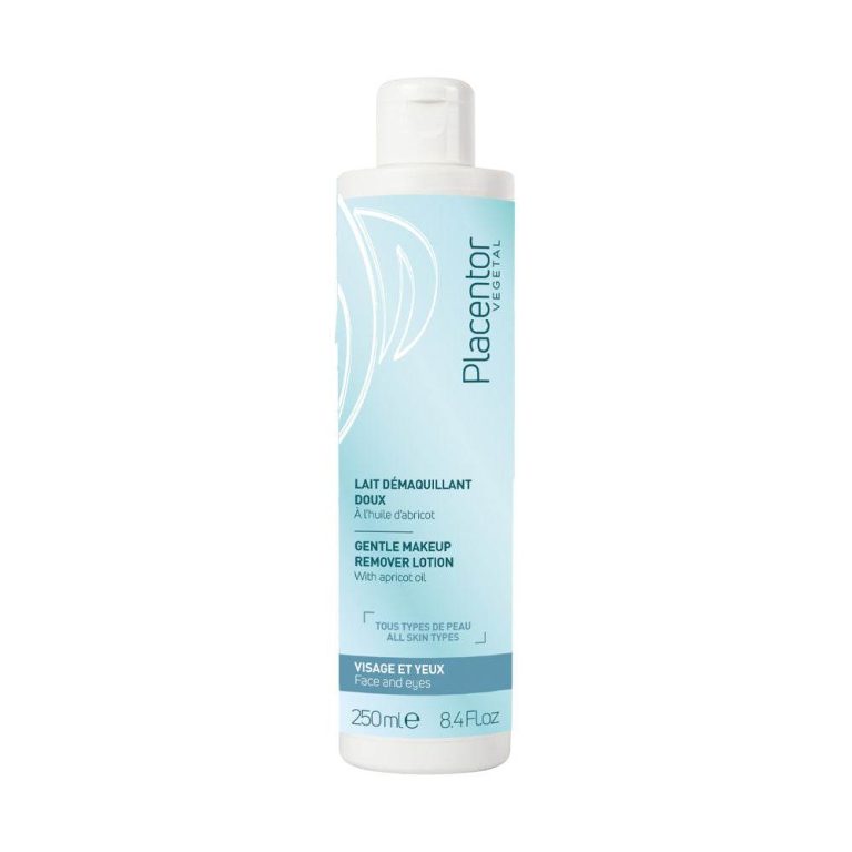 Placentor Lait Démaquillant 250ml Doux Tous Types Peaux Visage Yeux
