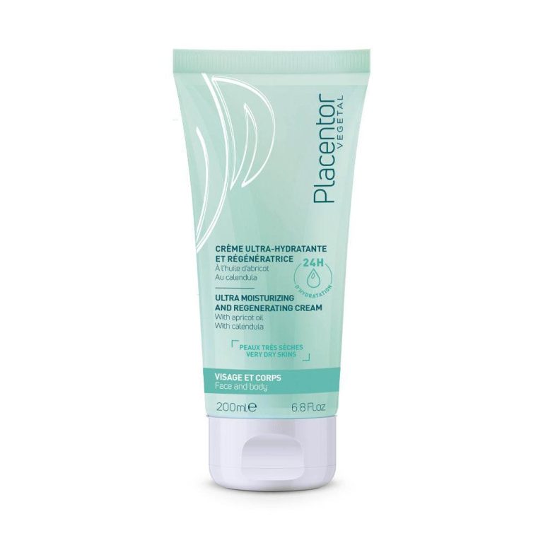 Placentor Crème Ultra-Hydratante et Régénératrice 200ml Corps Peaux Sèches