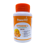 POWERVIT Vitamine C 500mg 60 Gélules Immunité Renforcée Antioxydant Énergie Collagène Défenses