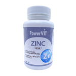 POWERVIT Zinc 15mg 60 Gélules Immunité Renforcée Antioxydant Peau Saine Cicatrisation Défenses Naturelles