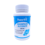 POWERVIT Magnésium Glycinate 300mg 60 Gélules Haute Absorption Anti-Stress Sommeil Muscles Relaxation