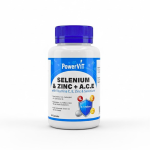 POWERVIT Selenium & Zinc +A.C.E 60 Gélules Complément Alimentaire Antioxydant Immunité Défenses Naturelles