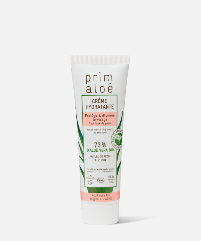 PRIM ALOE Crème Visage à l’Aloe Vera Bio 73% 50ml Soin Hydratant Apaisant PRIM ALOE Crème Visage à l’Aloe Vera Bio 73% 50ml Soin Hydratant Apaisant