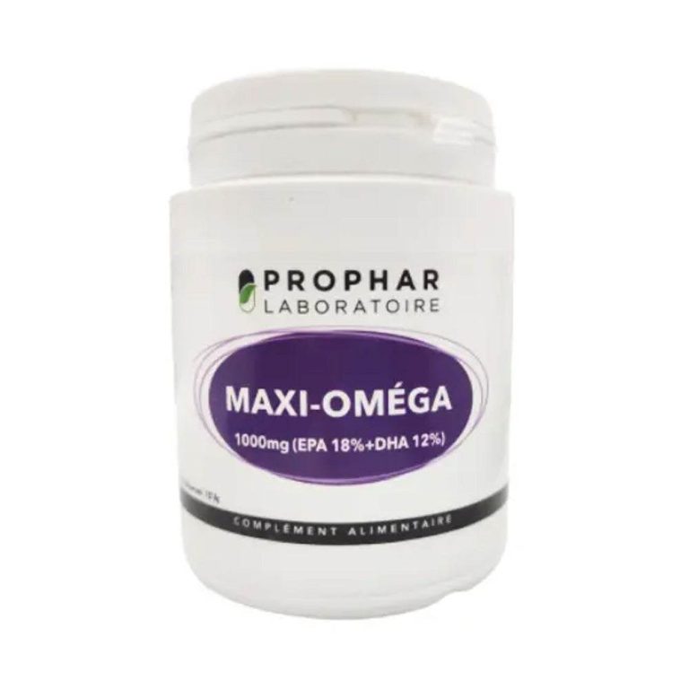 Prophar Maxi Oméga 1000mg 100 Capsules Oméga-3 EPA DHA Cœur Cerveau Vision