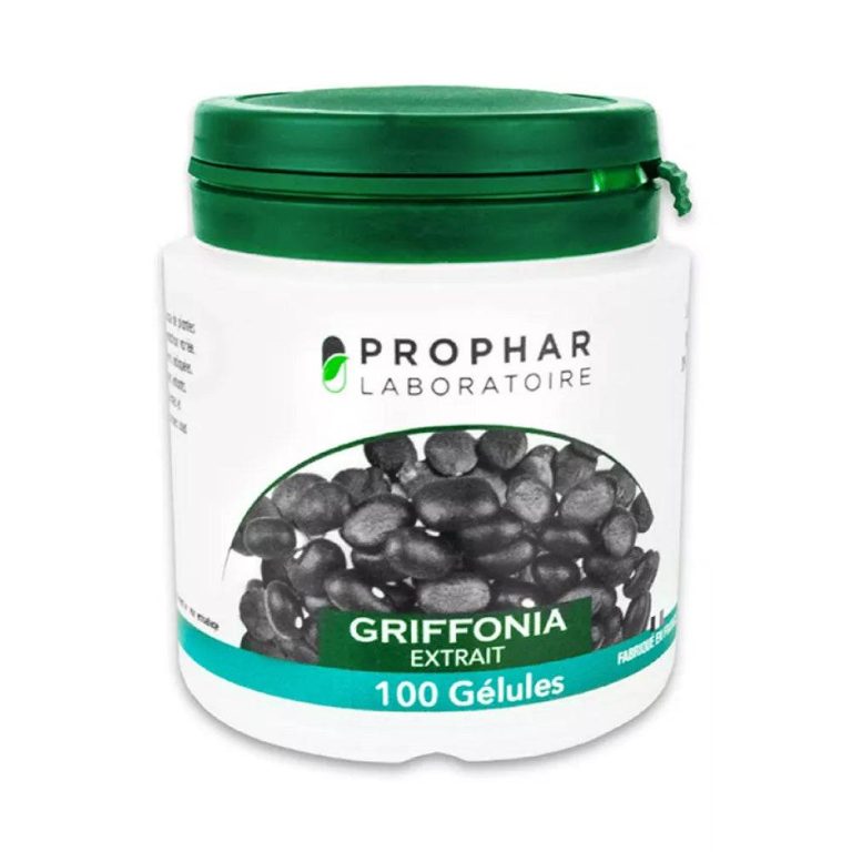 PROPHAR Griffonia Extrait 100 Gélules 5-HTP Précurseur Sérotonine Bien-Être Émotionnel Sommeil Réparateur Stress Anxiété