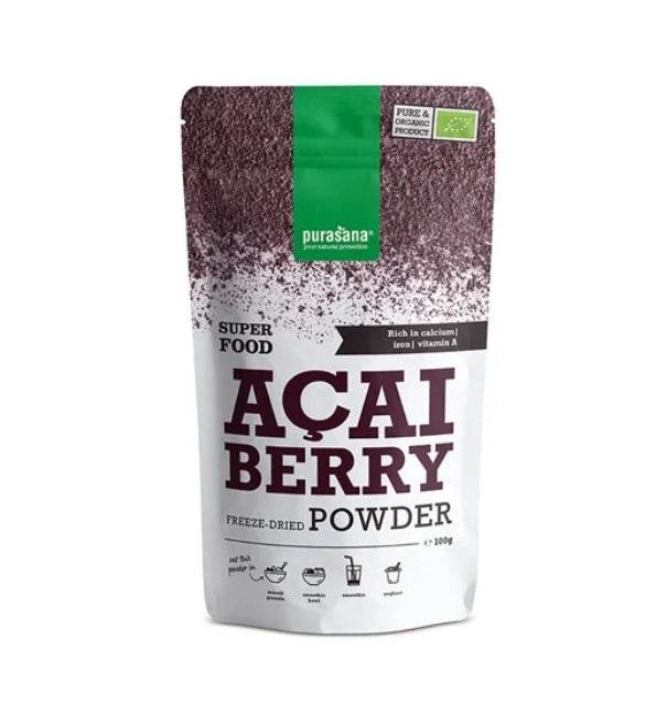 PURASANA POUDRE DE BAIE D’AÇAI 100G PURASANA POUDRE DE BAIE D’AÇAI 100G