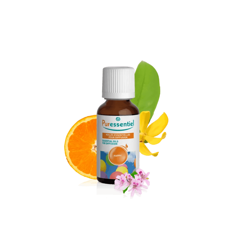 PURESSENTIEL HUILE ESSENTIELLE POUR DIFFUSION HAPPY 30ML PURESSENTIEL HUILE ESSENTIELLE POUR DIFFUSION HAPPY 30ML