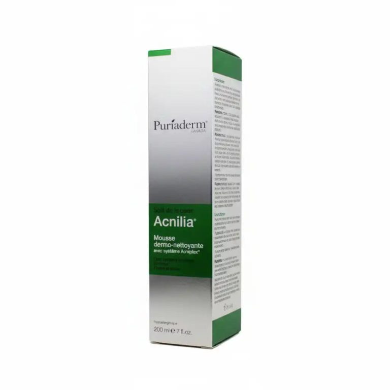 PURIADERM Acnilia Mousse Nettoyant 200ml Zinc PCA Peaux Grasses Acnéiques Anti-Imperfections Usage Quotidien
