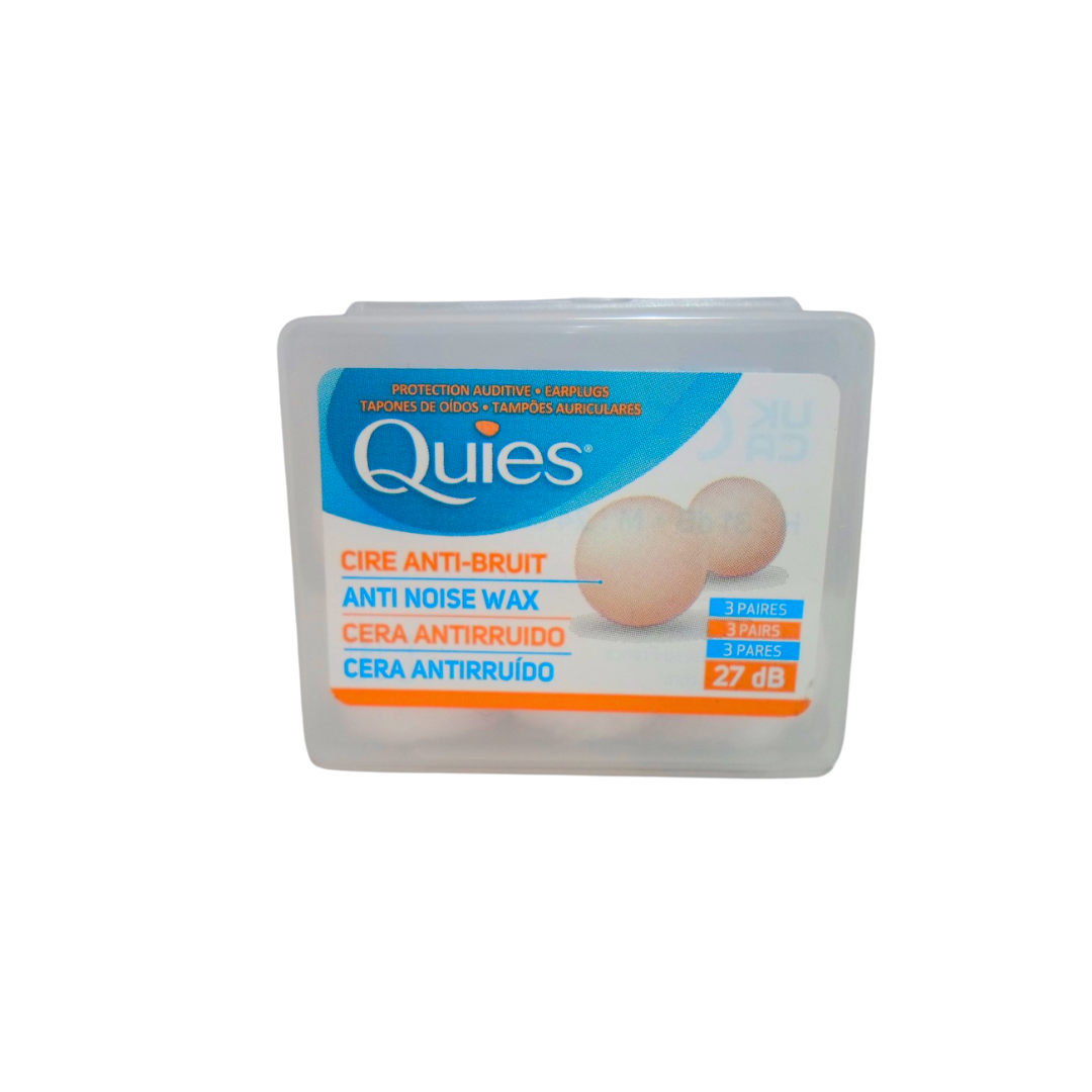 Quies Cire Naturelle Tubes 3 Paires Quies Cire Naturelle Tubes 3 Paires
