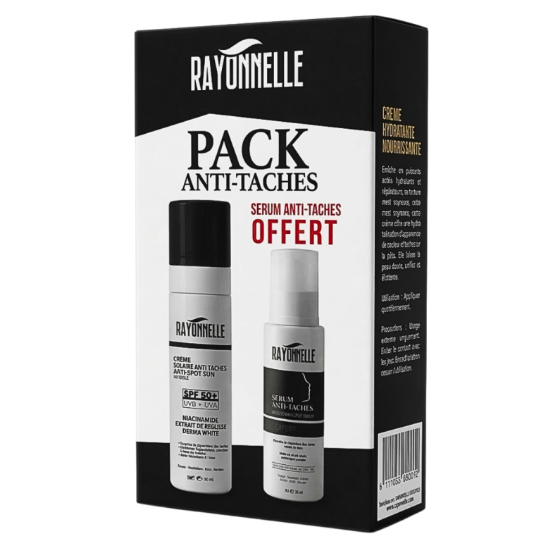 Rayonnelle Pack Creme Solaire 50ml+Serum Anti-Tache 30ml Duo