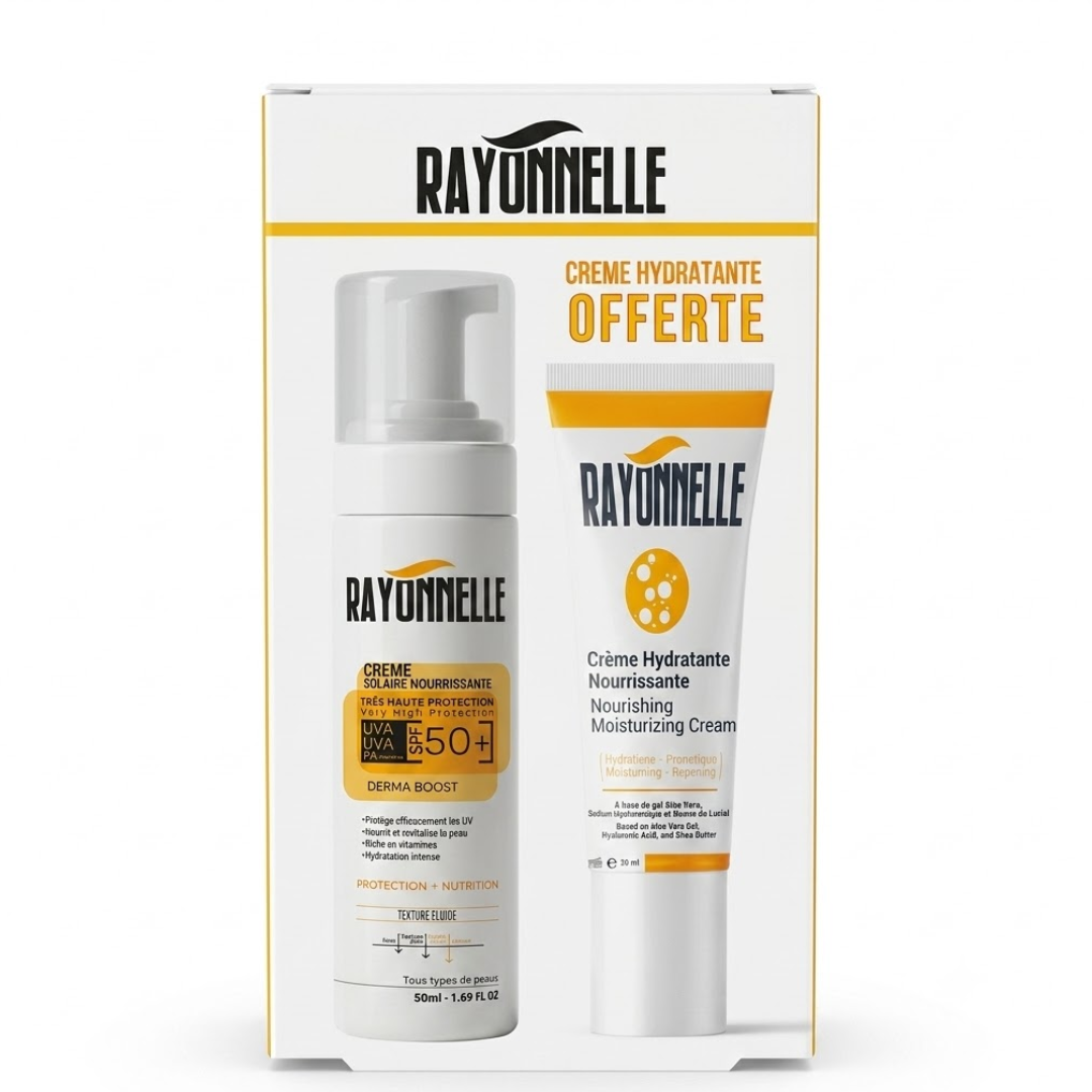Rayonnelle Pack Crème Solaire 50ml+Creme Hydratante 50ml Rayonnelle Pack Crème Solaire 50ml+Creme Hydratante 50ml