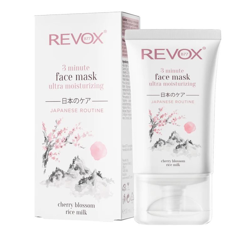 Revox - japanese ritual 3 minute ultra moisturizing face mask, 30 ml
