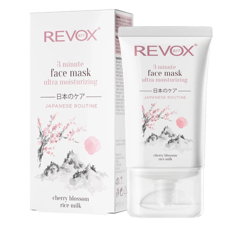 REVOX JAPANESE ROUTINE Masque Visage Ultra Hydratant 3 Minutes Soin Express Hydratation Intense