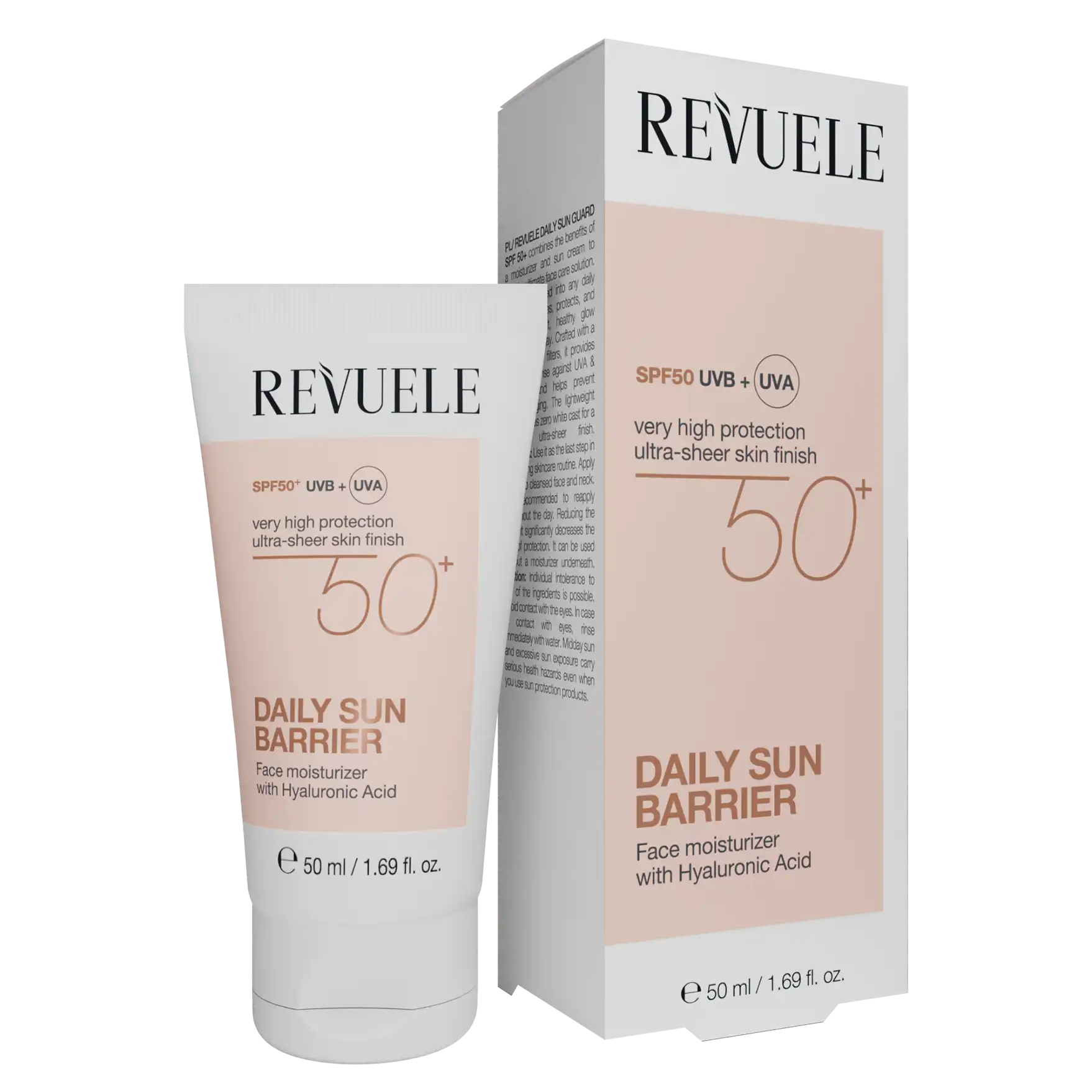 REVUELE Crème Solaire Quotidienne SPF 50+ 50ml Protection Avancée UVA UVB Anti-Âge Visage REVUELE Crème Solaire Quotidienne SPF 50+ 50ml Protection Avancée UVA UVB Anti-Âge Visage
