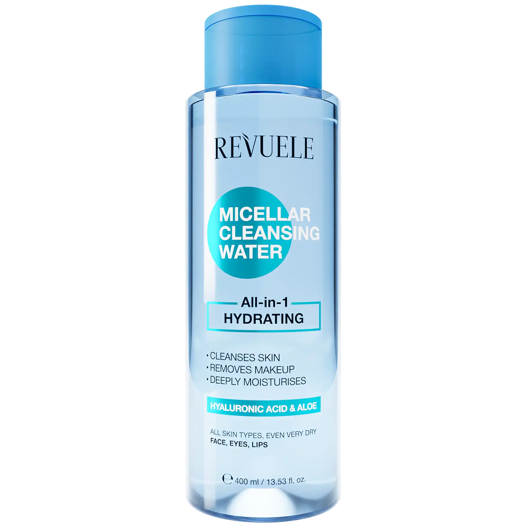 REVUELE Eau Micellaire Nettoyante Tout-en-1 Hydratante 400ml Démaquillant Visage Yeux Lèvres REVUELE Eau Micellaire Nettoyante Tout-en-1 Hydratante 400ml Démaquillant Visage Yeux Lèvres