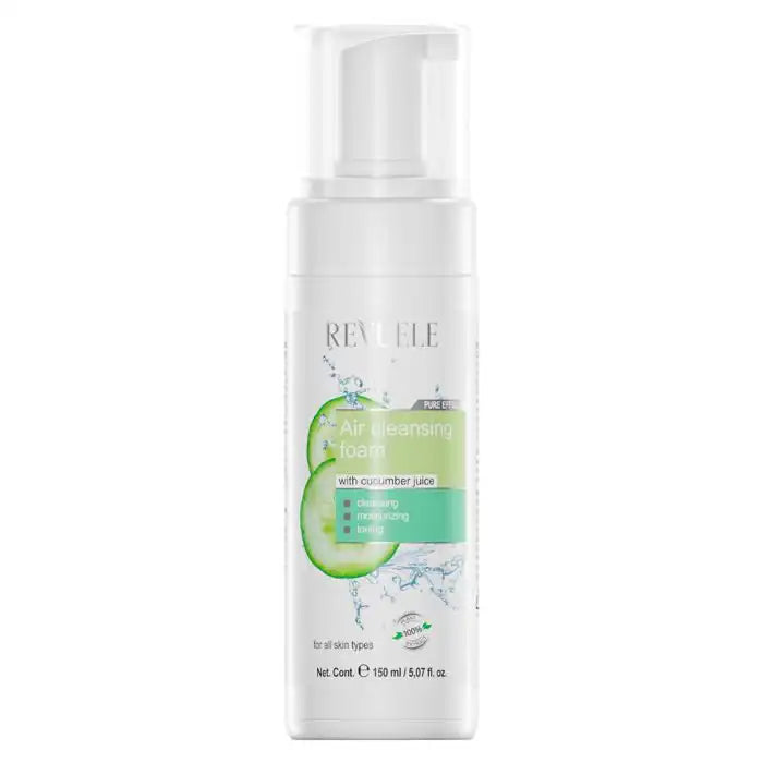 REVUELE Cleansing Foam Air Jus de Concombre 150ml Mousse Nettoyante Rafraîchissante Hydratante Vegan REVUELE Cleansing Foam Air Jus de Concombre 150ml Mousse Nettoyante Rafraîchissante Hydratante Vegan