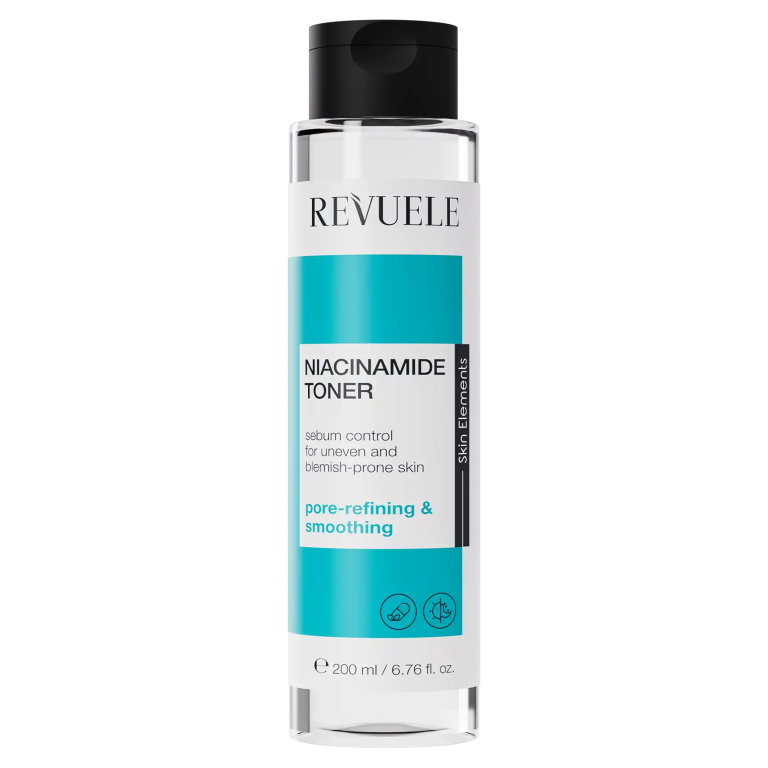 REVUELE Niacinamide Toner 200ml Lotion Tonifiante Équilibrante Niacinamide Pores Resserrés Éclat
