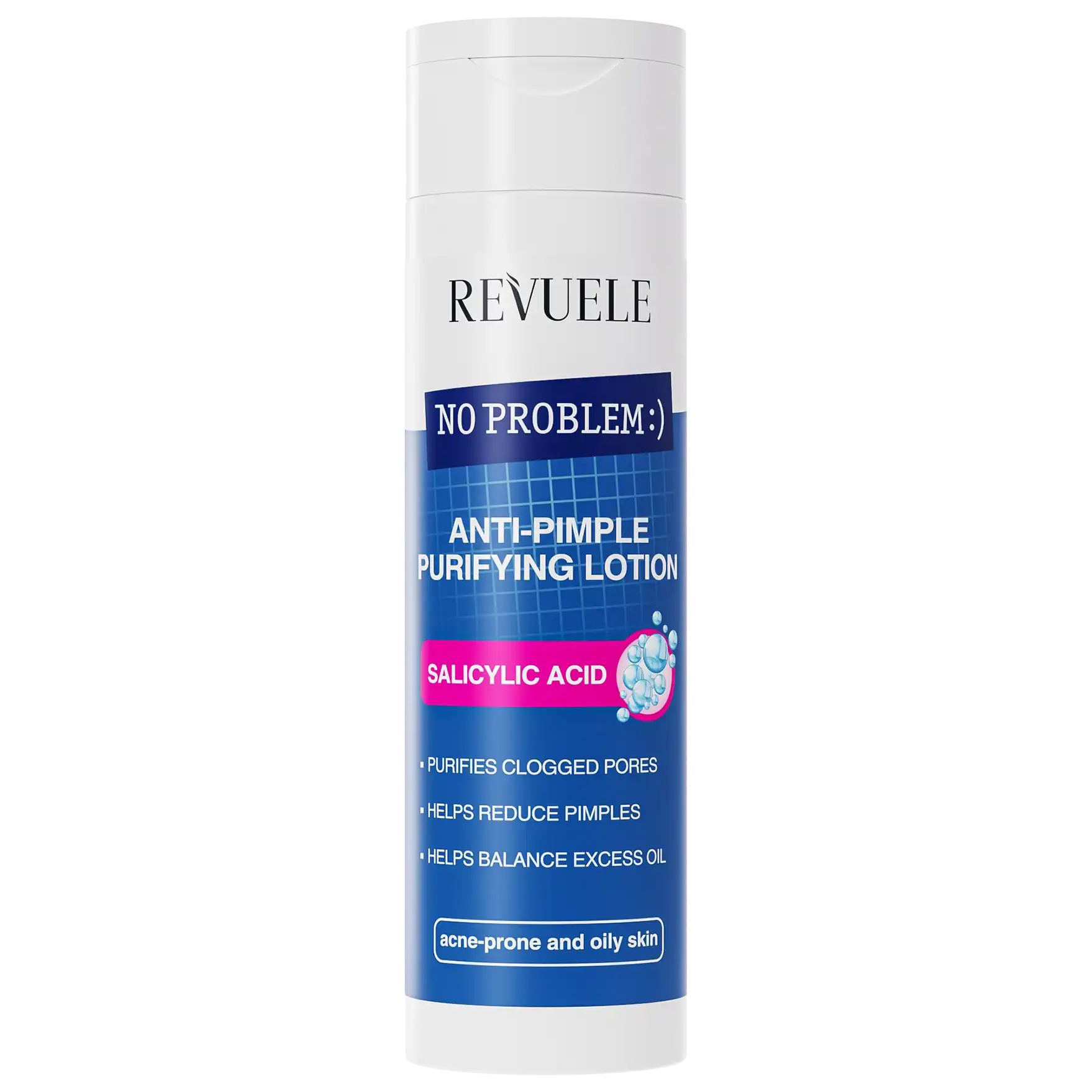 REVUELE No Problem Lotion Purifiante Anti-Boutons Acide Salicylique 200ml Peau Acnéique Imperfections REVUELE No Problem Lotion Purifiante Anti-Boutons Acide Salicylique 200ml Peau Acnéique Imperfections