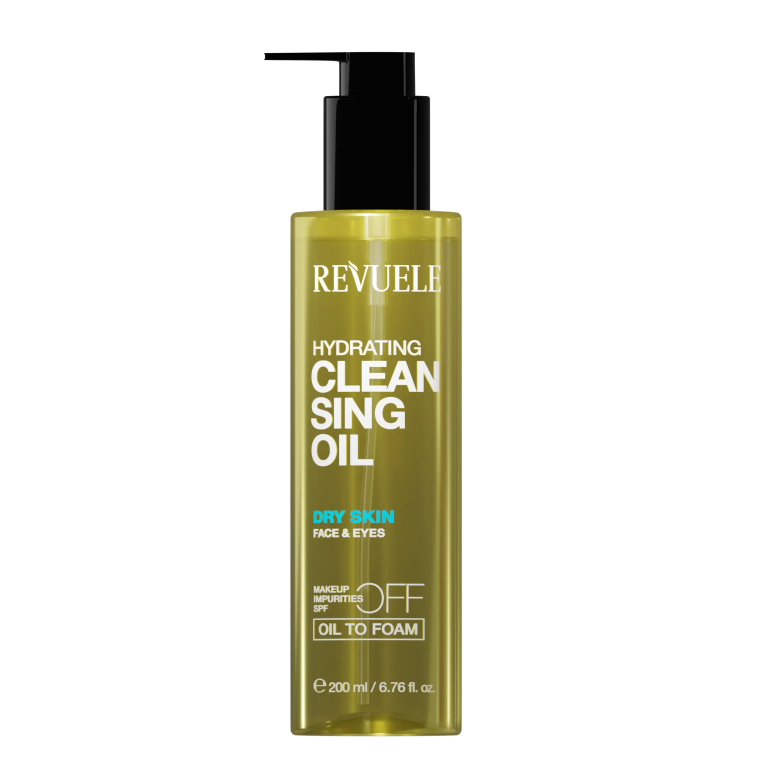 REVUELE Huile Nettoyante Hydratante 200ml Démaquillant Doux Nettoyage Profond Hydratation Intense