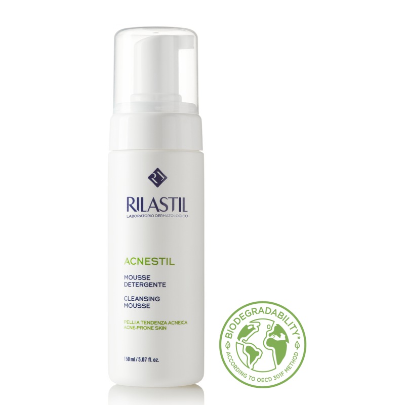 Rilastil- Acnestil - Mousse Nettoyante pour Peau Acnéique 150ml Rilastil- Acnestil - Mousse Nettoyante pour Peau Acnéique 150ml