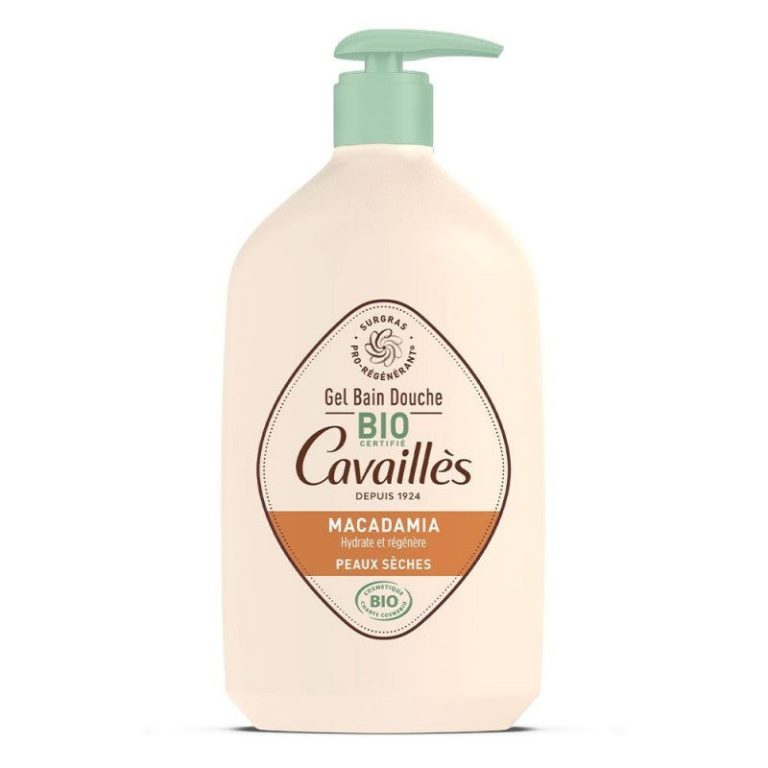Roge Cavailles Huile Macadamia Gel Bain Douche Bio 1l