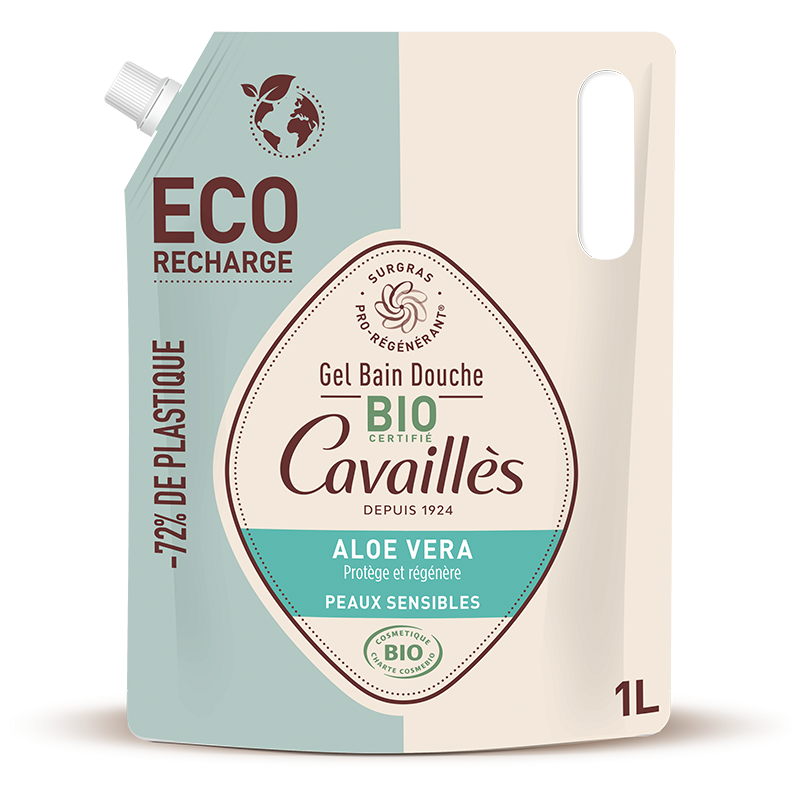 Roge Cavailles Eco-Recharge Aloe Vera Gel Bain Douche Bio 1l Roge Cavailles Eco-Recharge Aloe Vera Gel Bain Douche Bio 1l