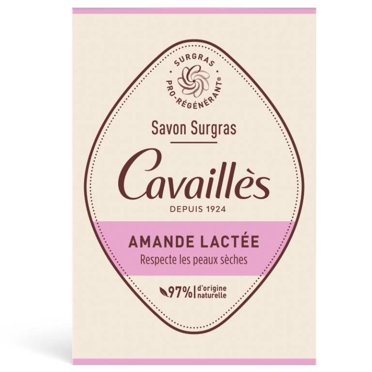 ROGE CAVAILLES Trio Savon Amande Lactée 3x200g Surgras Nettoyant Doux Peau Douce