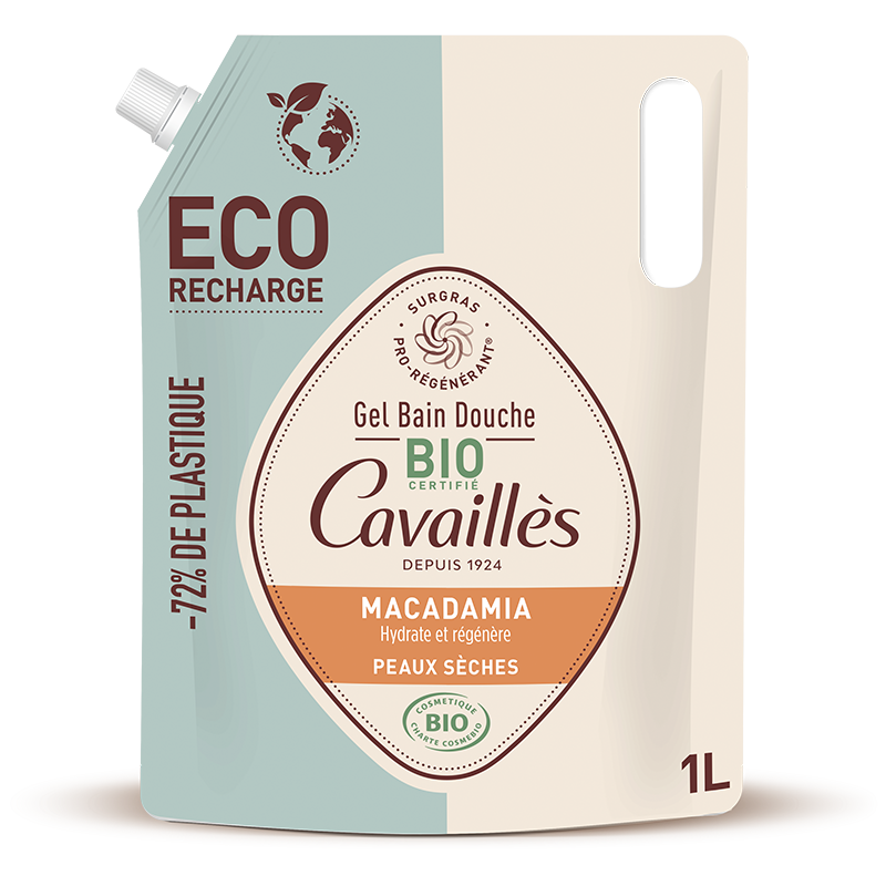 Roge Cavailles Eco-Recharge Huile Macadamia Gel Bain Douche Bio 1l Roge Cavailles Eco-Recharge Huile Macadamia Gel Bain Douche Bio 1l