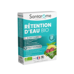 SANTAROME Rétention Eau BIO 15 Comprimés Drainage Détoxification Circulation Jambes Légères Amincissement