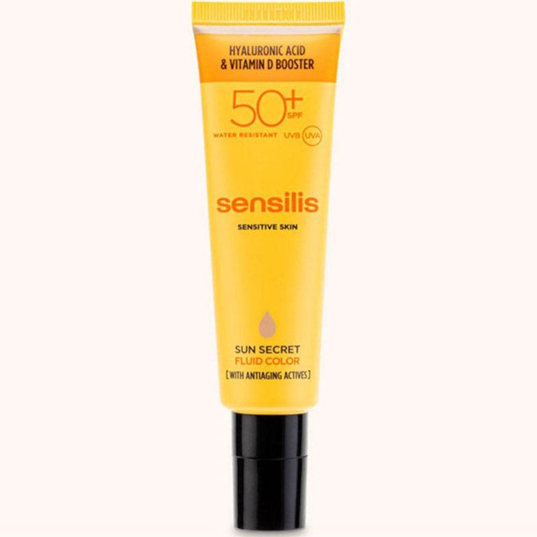 SENSILIS Sun Secret Fluid Color SPF50+ 50ml Crème Solaire Teintée Matifiante Protection Haute
