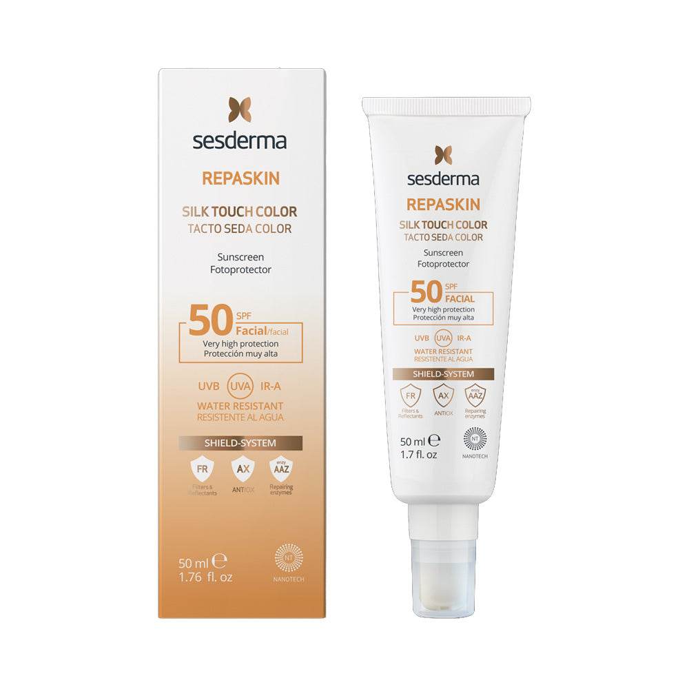 Sesderma Repaskin Facial L Toucher Soyeux + Couleur SPF50+ Crème Teintée 50ml 🎁 Sesderma Repaskin Facial L Toucher Soyeux + Couleur SPF50+ Crème Teintée 50ml 🎁