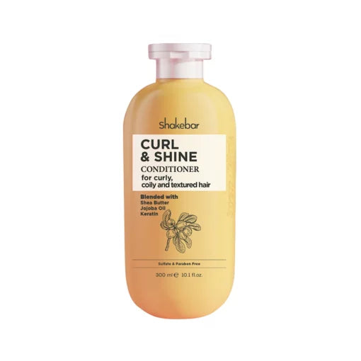 SHAKEBAR Curl & Shine Hair Conditioner 300ml Après-Shampooing Boucles Définies Cheveux Bouclés Frisés Anti-Frisottis SHAKEBAR Curl & Shine Hair Conditioner 300ml Après-Shampooing Boucles Définies Cheveux Bouclés Frisés Anti-Frisottis