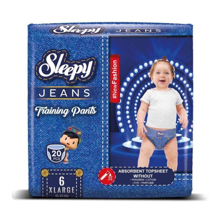Sleepy Jeans Natural 6, Taille X-large 15-25 kg 20 Pièces