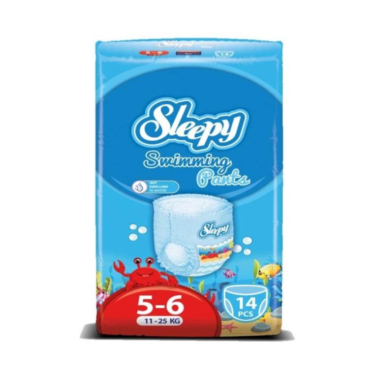 Sleepy Natural Swimming Bambou Eco juniors XL Taille 5-6 14 Unités