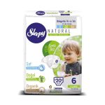 Sleepy Natural 6 Couches Taille X-Large 15-25kg 20 Pièces