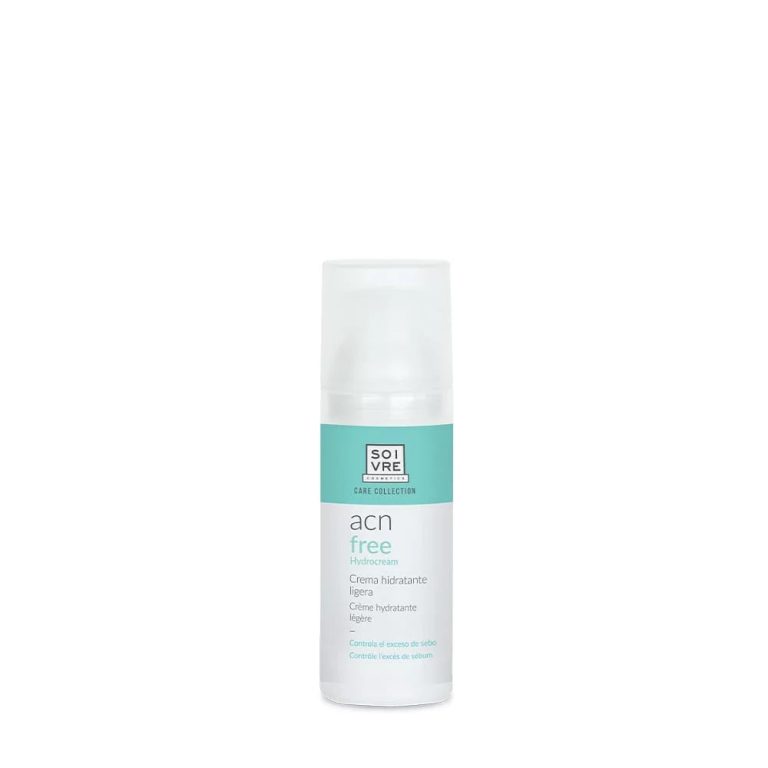 SOIVRE ACN FREE Crème Hydratante 50ml Crème Visage Anti-Acné Peau Grasse Mixte Imperfections Hydratation Équilibrante