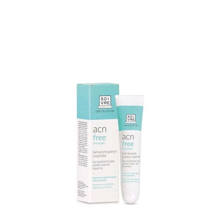 SOIVRE Gel Asséchant ACN FREE 15ml Gel Visage Anti-Acné Peau Grasse Mixte Imperfections Traitement Localisé Purifiant