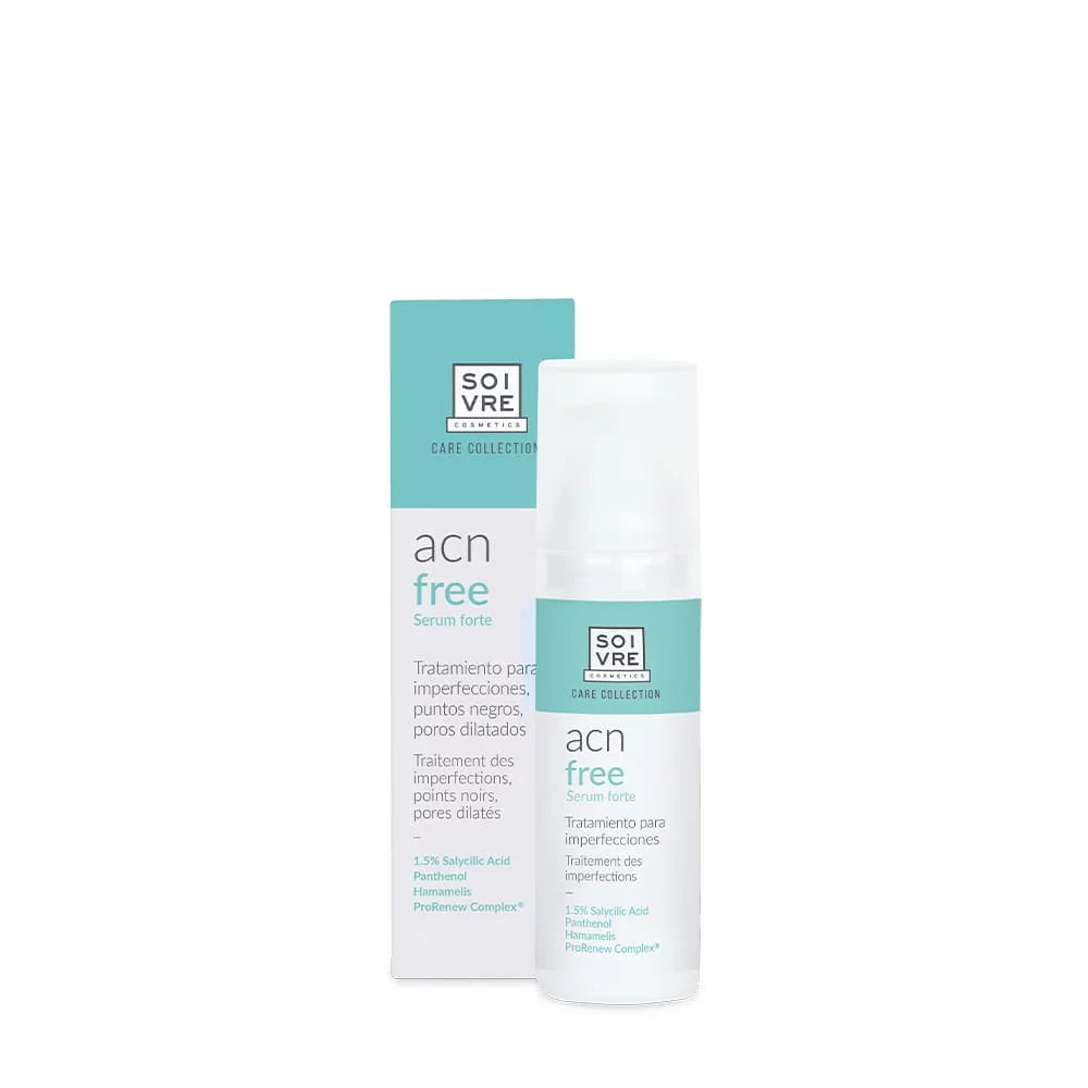 SOIVRE ACN FREE Sérum Fort 30ml Sérum Visage Anti-Acné Peau Grasse Mixte Imperfections Traitement Intensif Purifiant SOIVRE ACN FREE Sérum Fort 30ml Sérum Visage Anti-Acné Peau Grasse Mixte Imperfections Traitement Intensif Purifiant