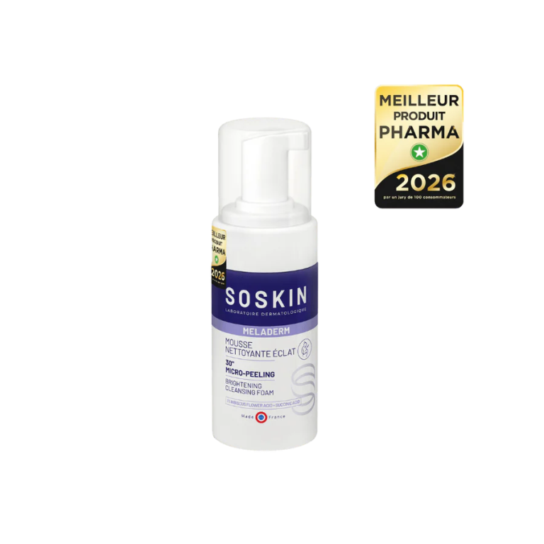 SOSKIN Meladerm Mousse Nettoyante Éclat Nettoyant Doux Dépigmentant Teint Unifié Lumineux