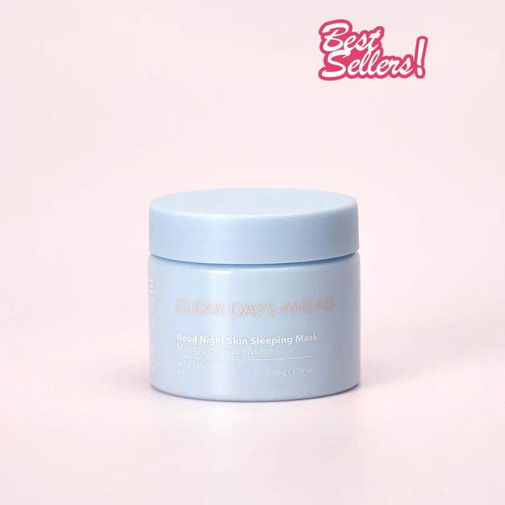 SOUL SISTERS Masque De Nuit Bleu Soin Visage Nocturne Hydratant Réparateur Anti-Âge Régénérant Peau Éclatante